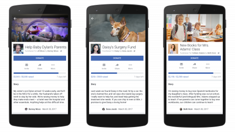Facebook launches personal fundraising tool; crowdfunding; culture; trends;